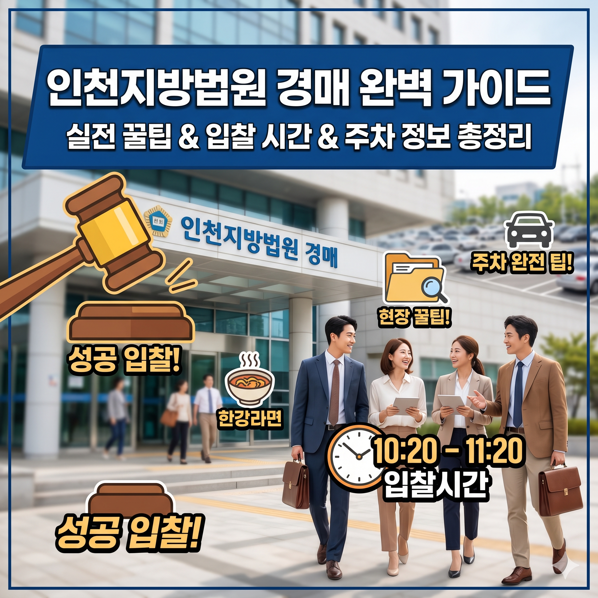 인천지방법원 본원 경매 가이드 (주차, 시간, 현장 꿀팁) - 경공매