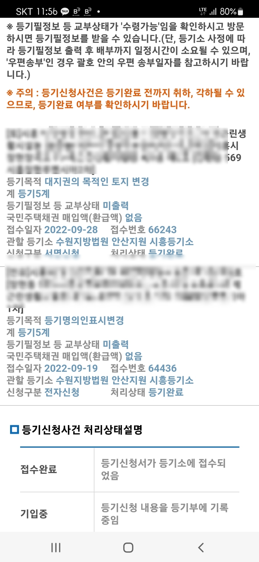 대지권등기 셀프등기 완료 - 부동산이야기