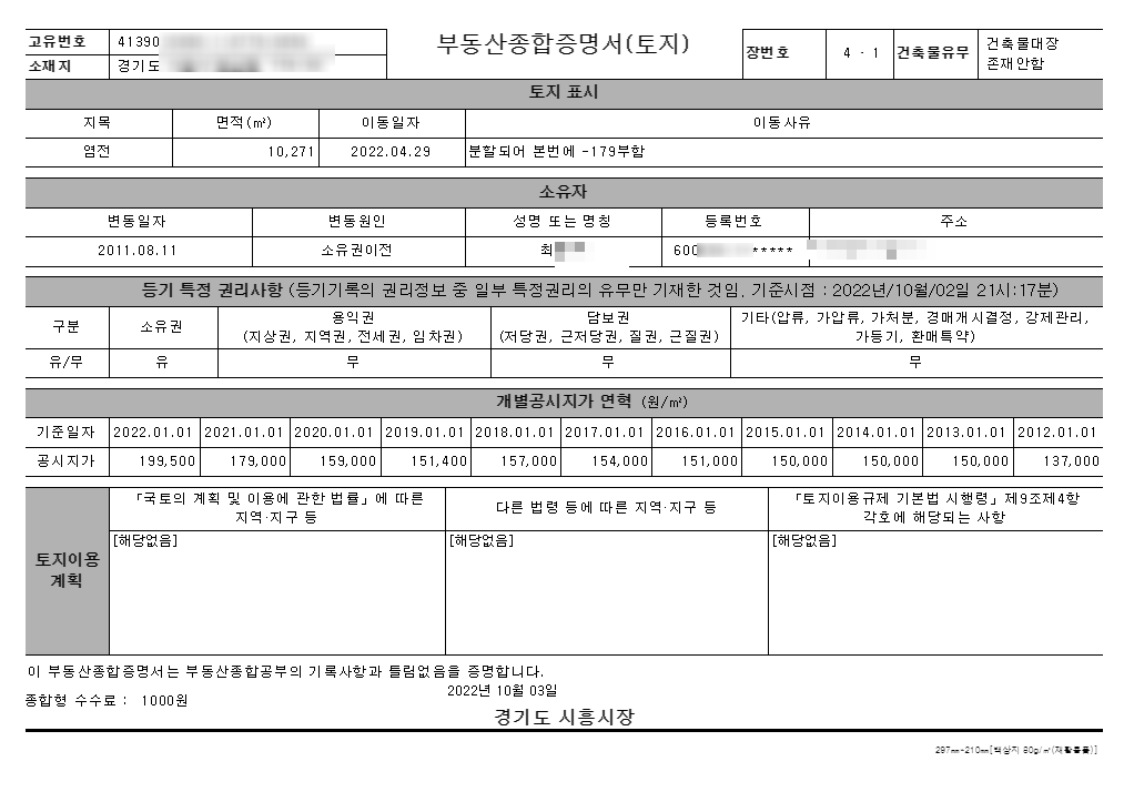 부동산 소유자가 궁금할때? (부동산종합증명서-무료열람) - 부동산이야기
