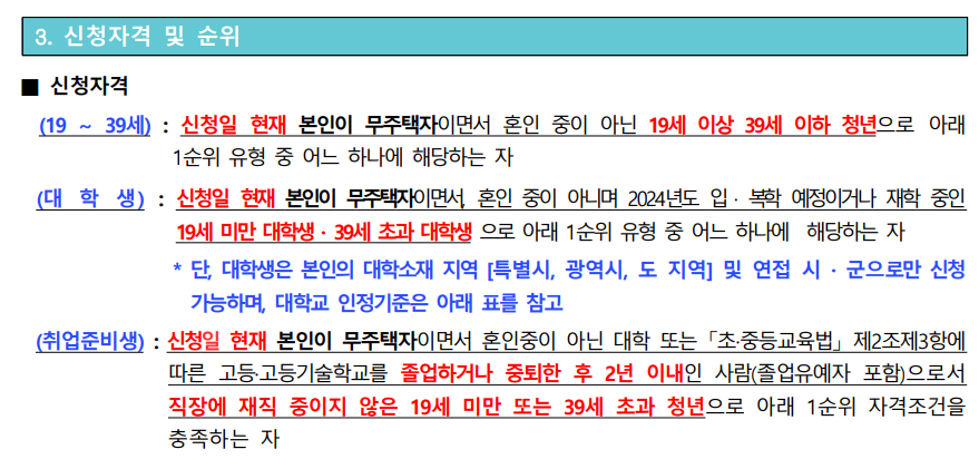 2024년 청년 전세임대 1순위 모집공고 - 부동산이야기