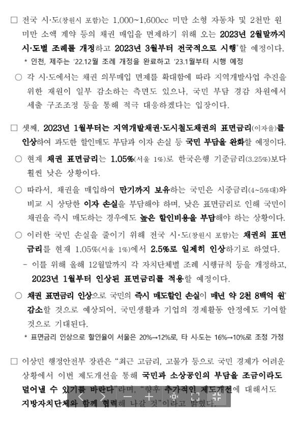 1600cc 미만 신차 등록 (싼타페 하이브리드 , 쏘렌토 하이브리드)  -  채권 의무매입 면제 - 기타 tip