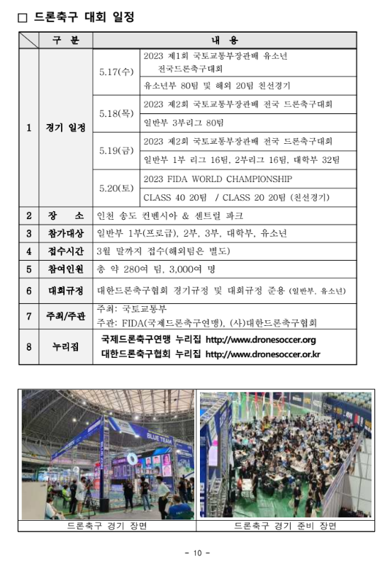 드론, UAM 박람회 개최 - 드론