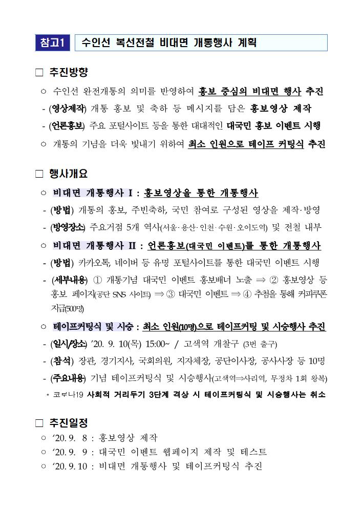 수인선 전구간 9월12일 완전 개통 - 기타 tip